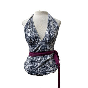 Amika One Piece Swimsuit Wrap Swimsuit Size Large